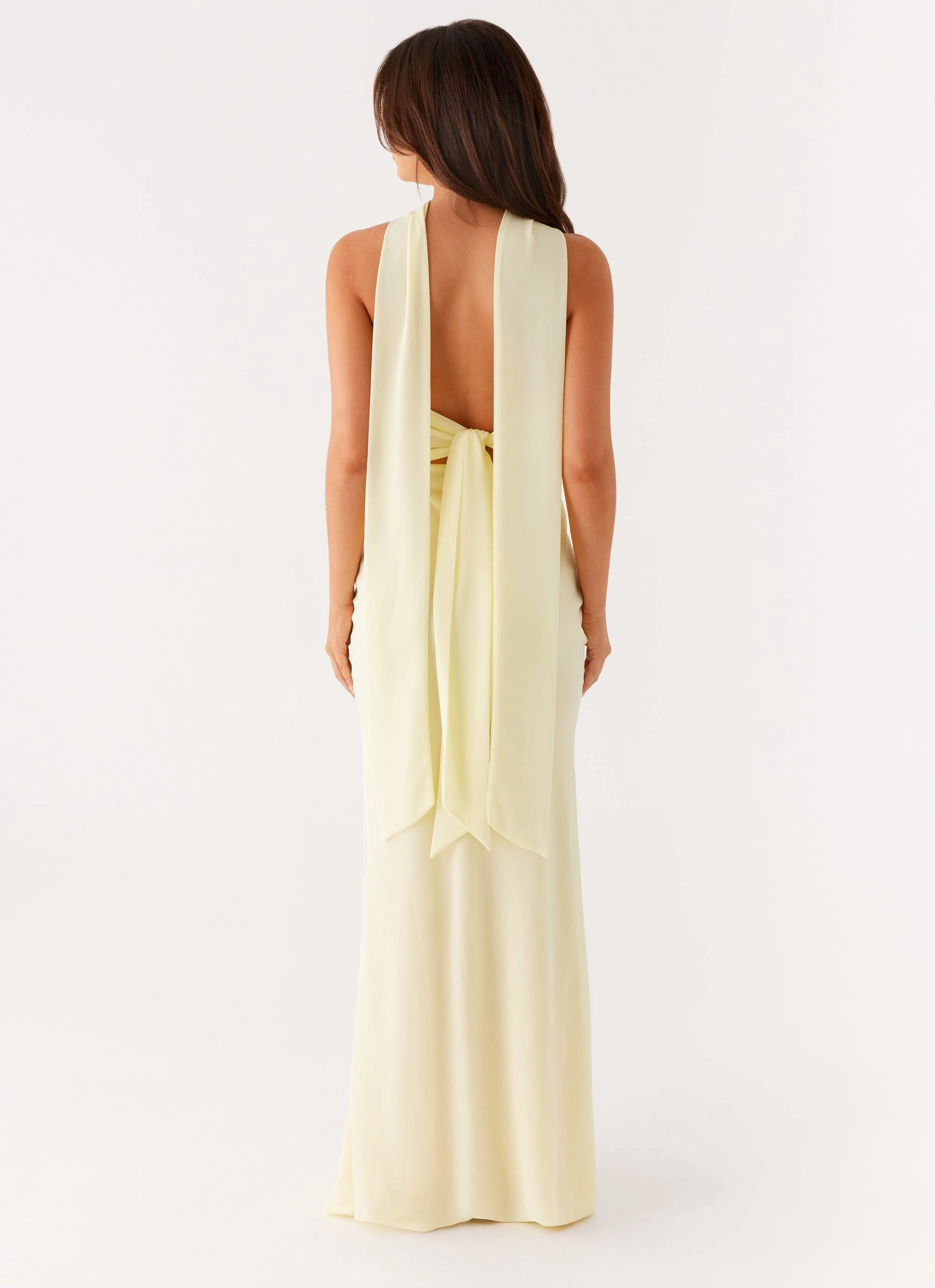 New Light Maxi Dress - Yellow Wedding Style Winter Layering