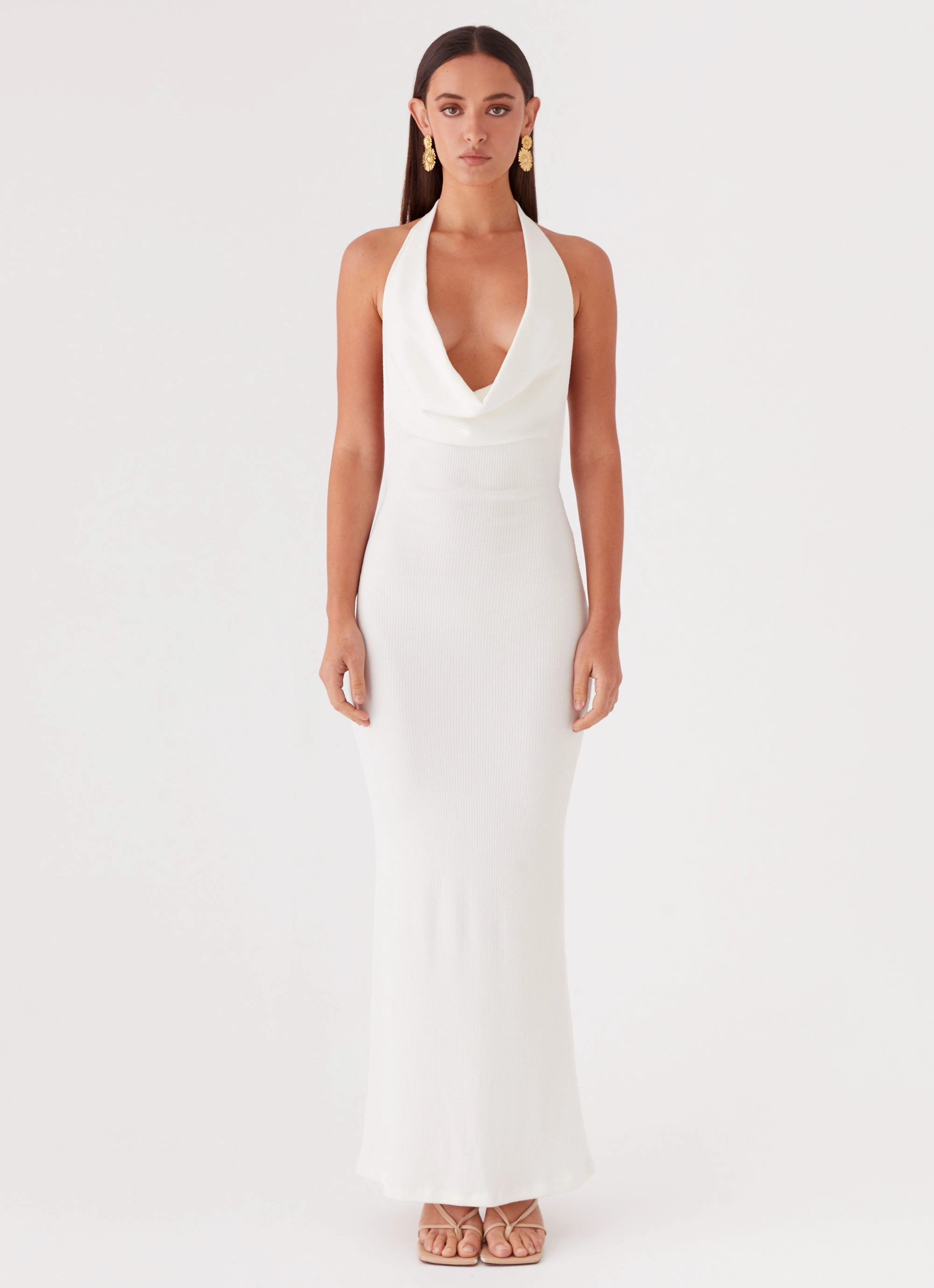 Anella Maxi Dress - White Youthful Style