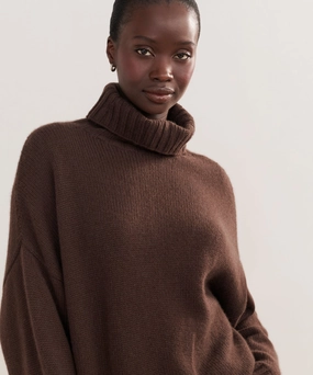 Cashmere Porter Turtleneck Simple Piece