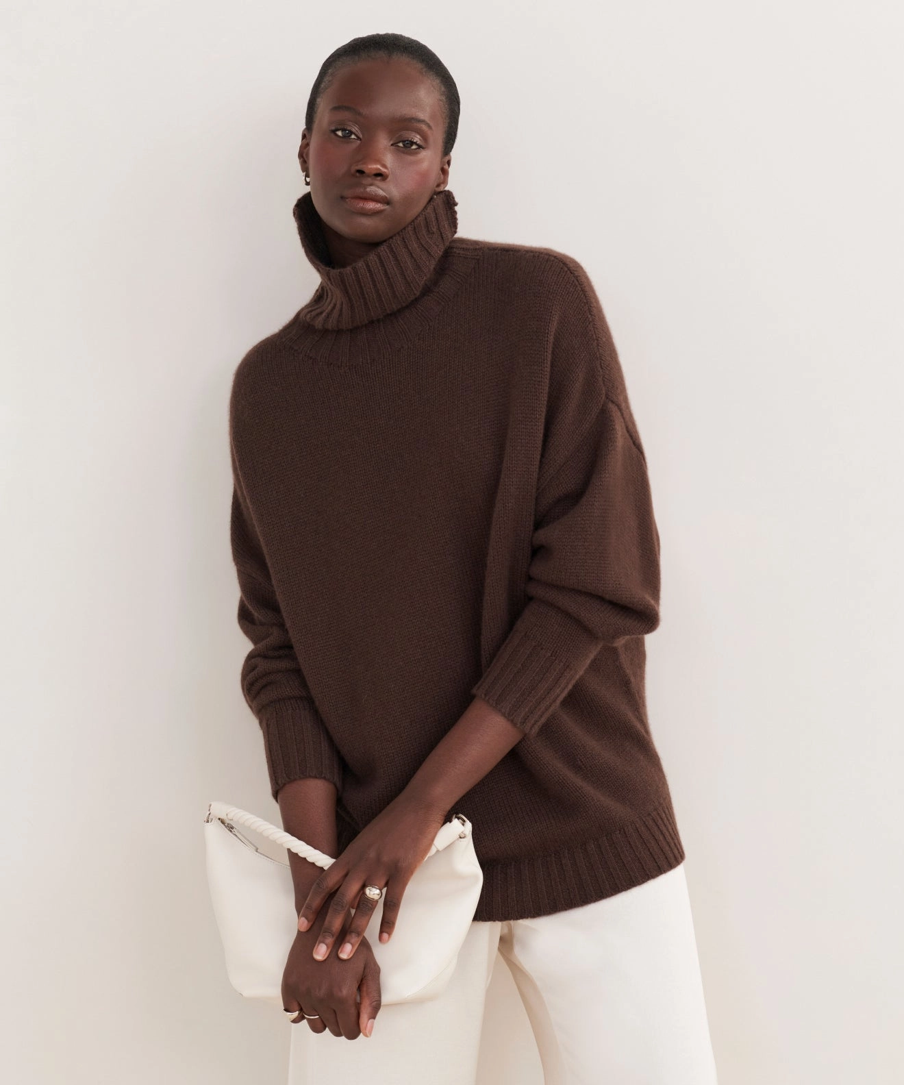 Cashmere Porter Turtleneck Layered Ventilation Design Quick Fit