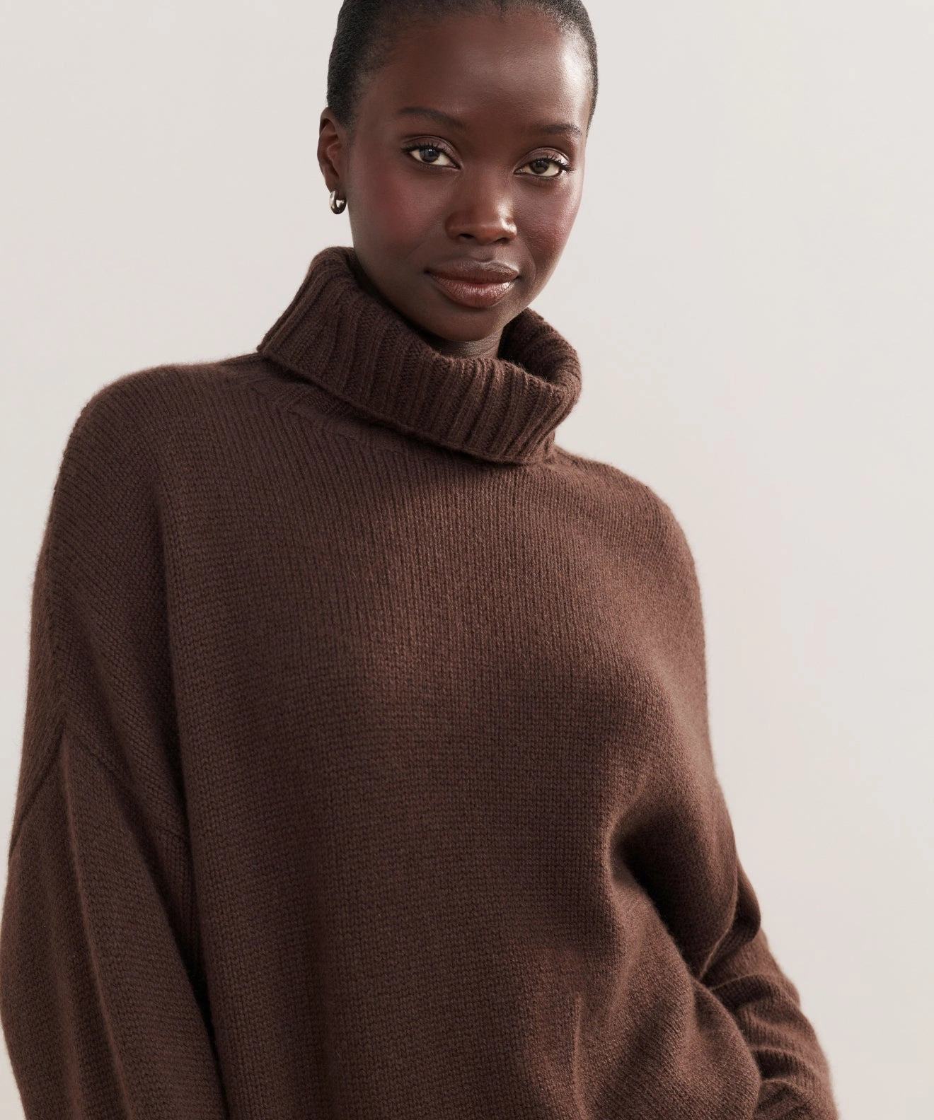 Cashmere Porter Turtleneck Simple Piece