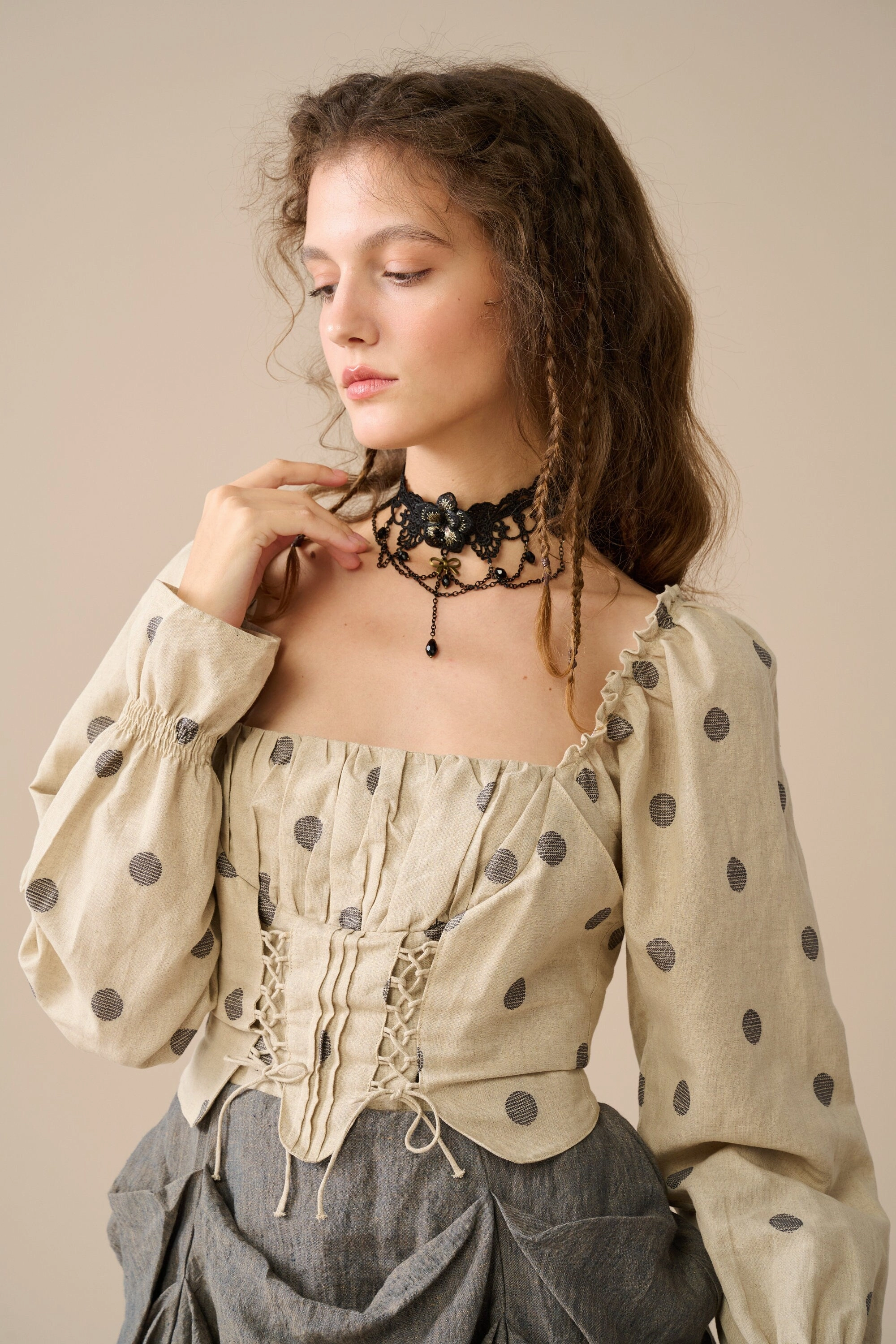 Gloria 33 | Fairy linen dress Lattice Ventilation Weave NonRestrictive Cut