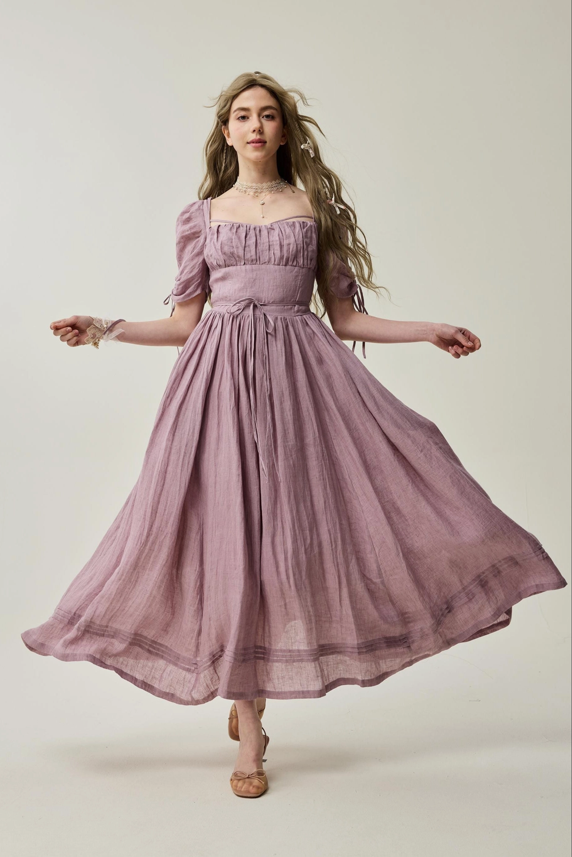 Monette 27 | Corset Linen Dress Daily Motion