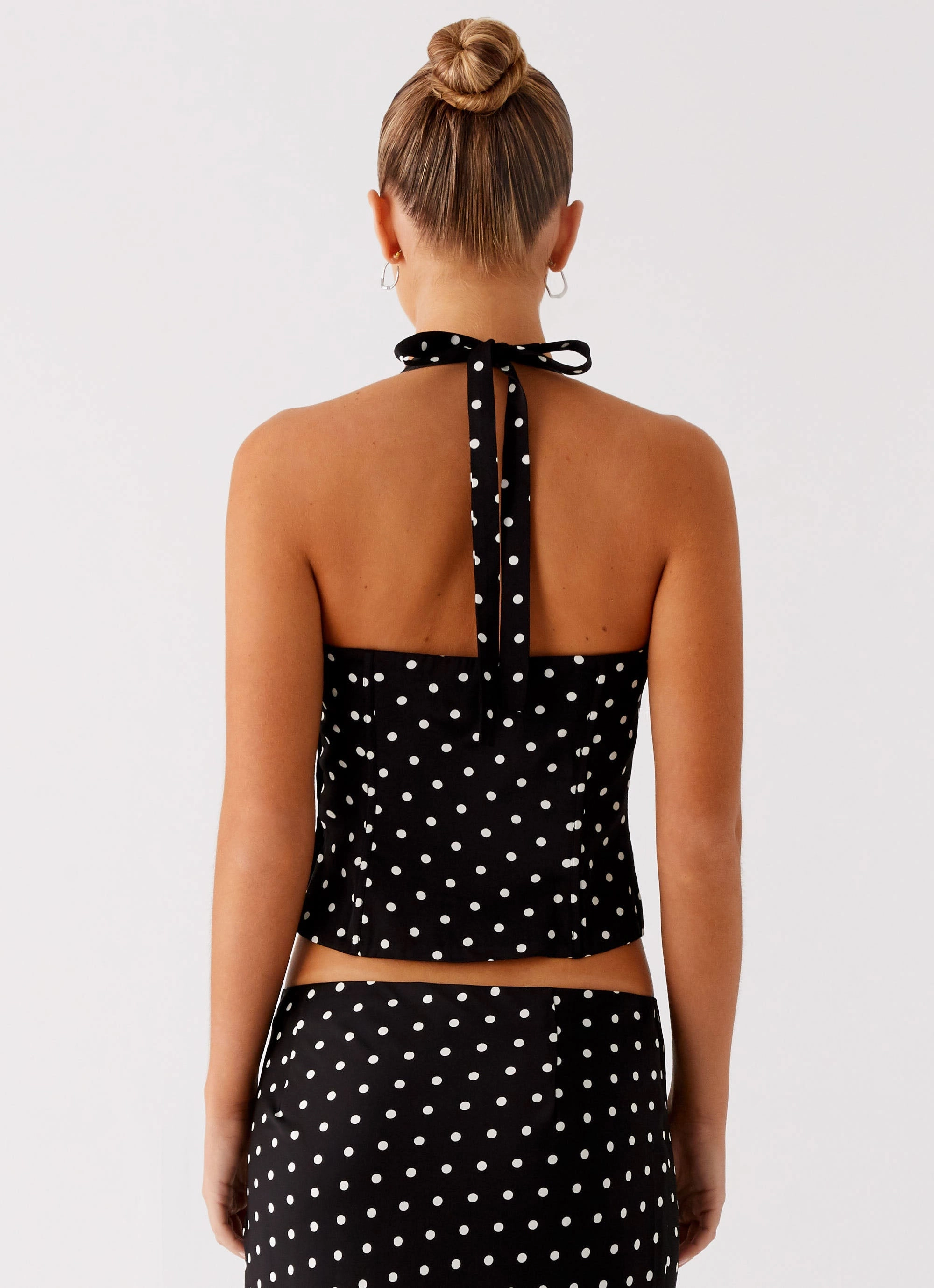 Breanne Top - Black Polka Dot Summer Outfit