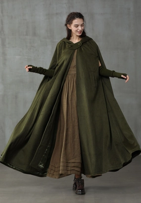 Outlander 2020 | 100% Wool Cloak Coat Double Layered Design