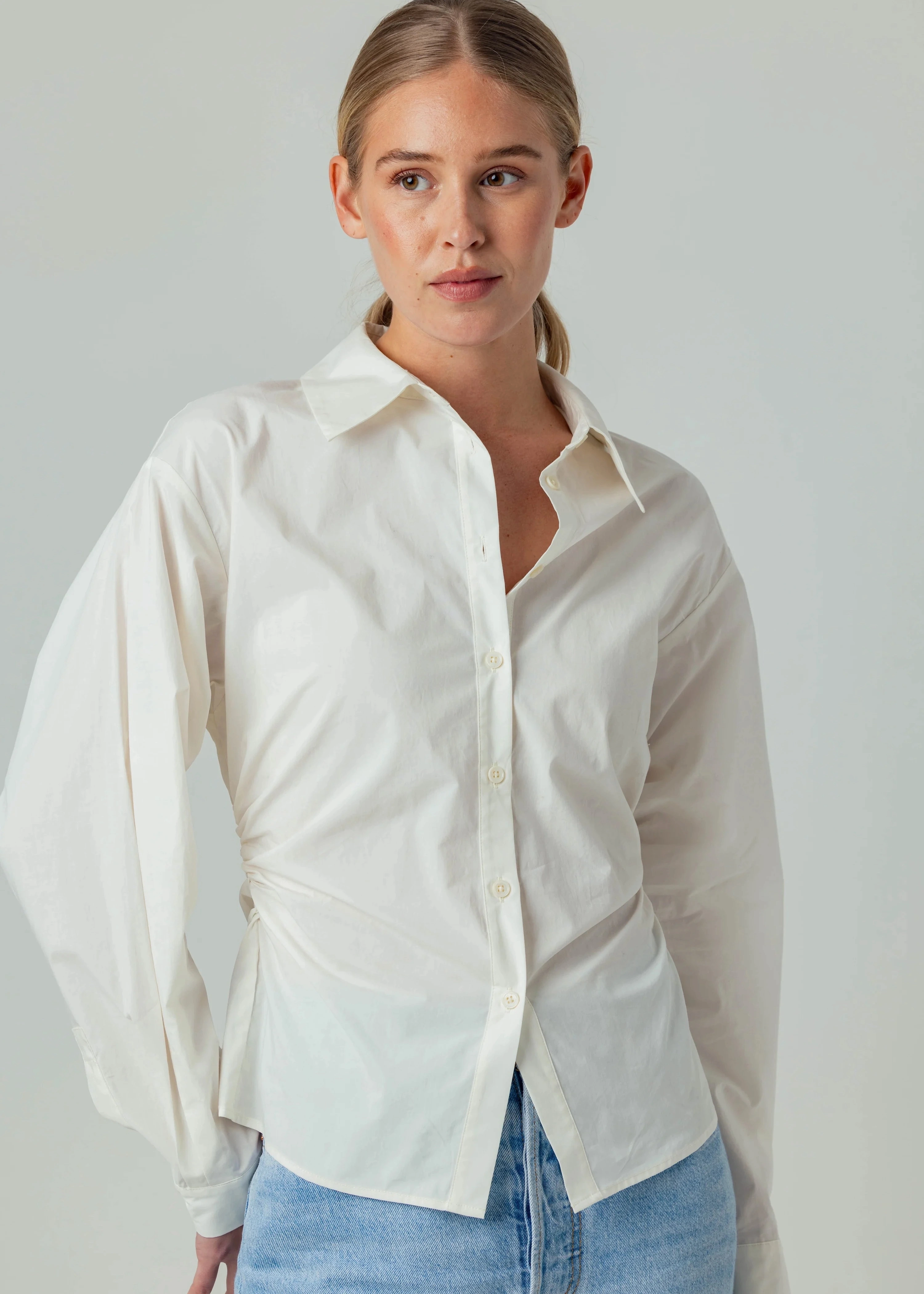 Foldable Cuff Design simple design Sundays Zariah Shirt