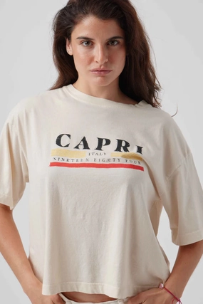 Cozy Sweater WaterResistant Sunny Somewhere Capri Boyrfriend Tee