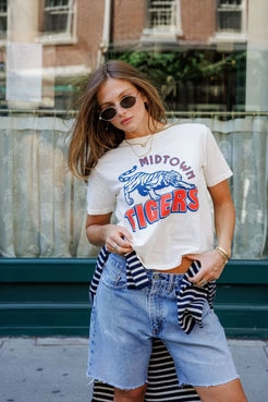 Sunny Somewhere Everyday Tee Midtown Tigers Soft Inner Lining Bamboo Fiber Fabric