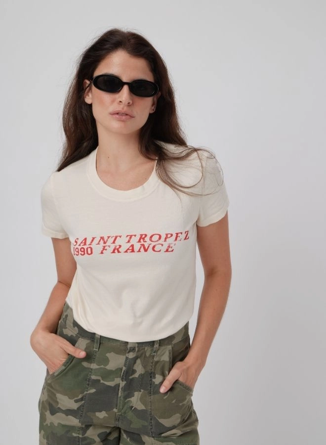 Sunny Somewhere Saint Tropez 1990 France Femme Crew Reflective Safety Trim Breathable back panel