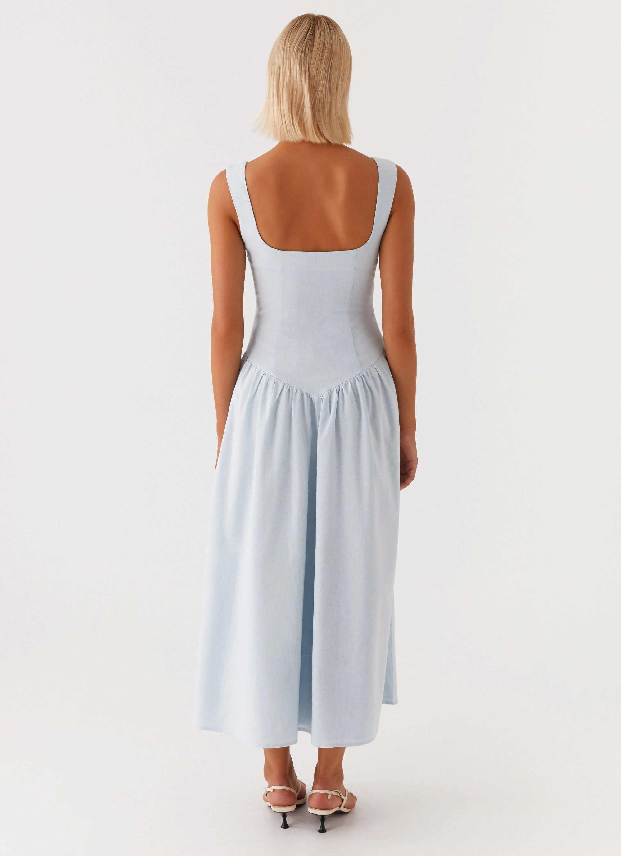 Suzie Midi Dress - Blue Insulating-Lining