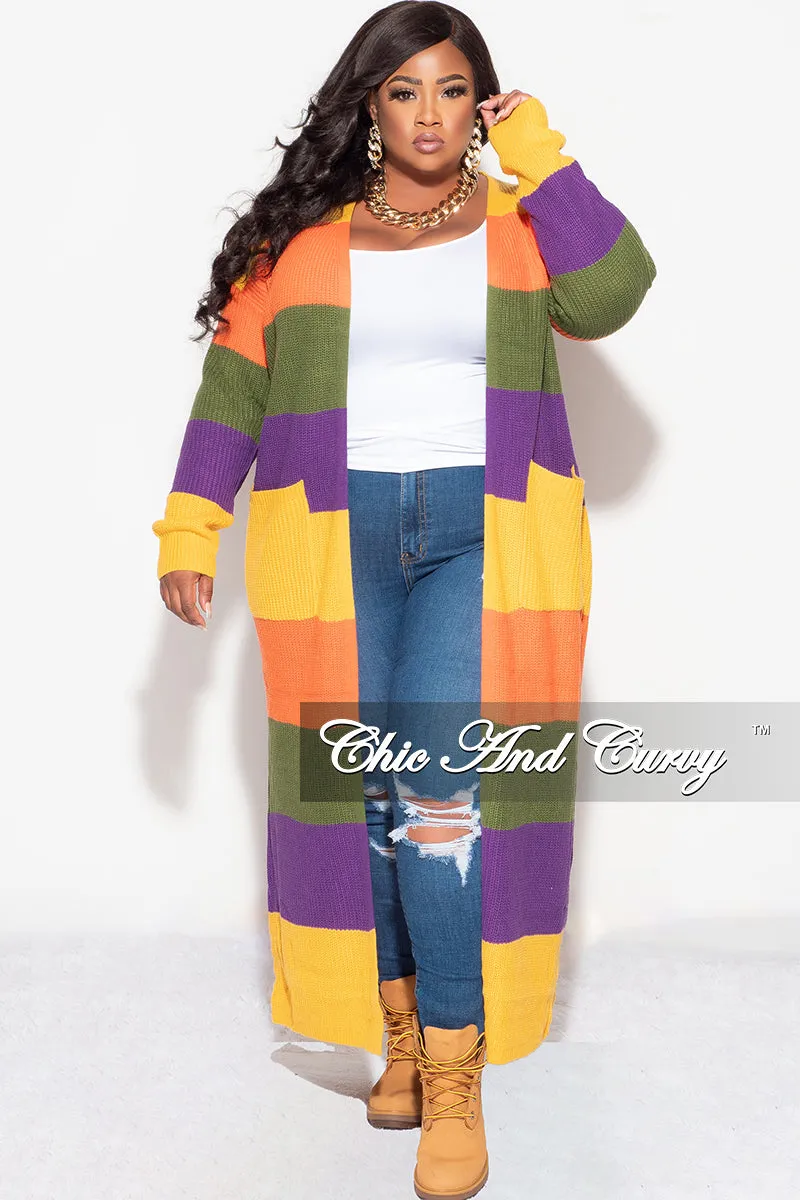 Layering Essential Active Layer Final Sale Plus Size Knit Sweater Duster Mustard Orange Olive and Purple