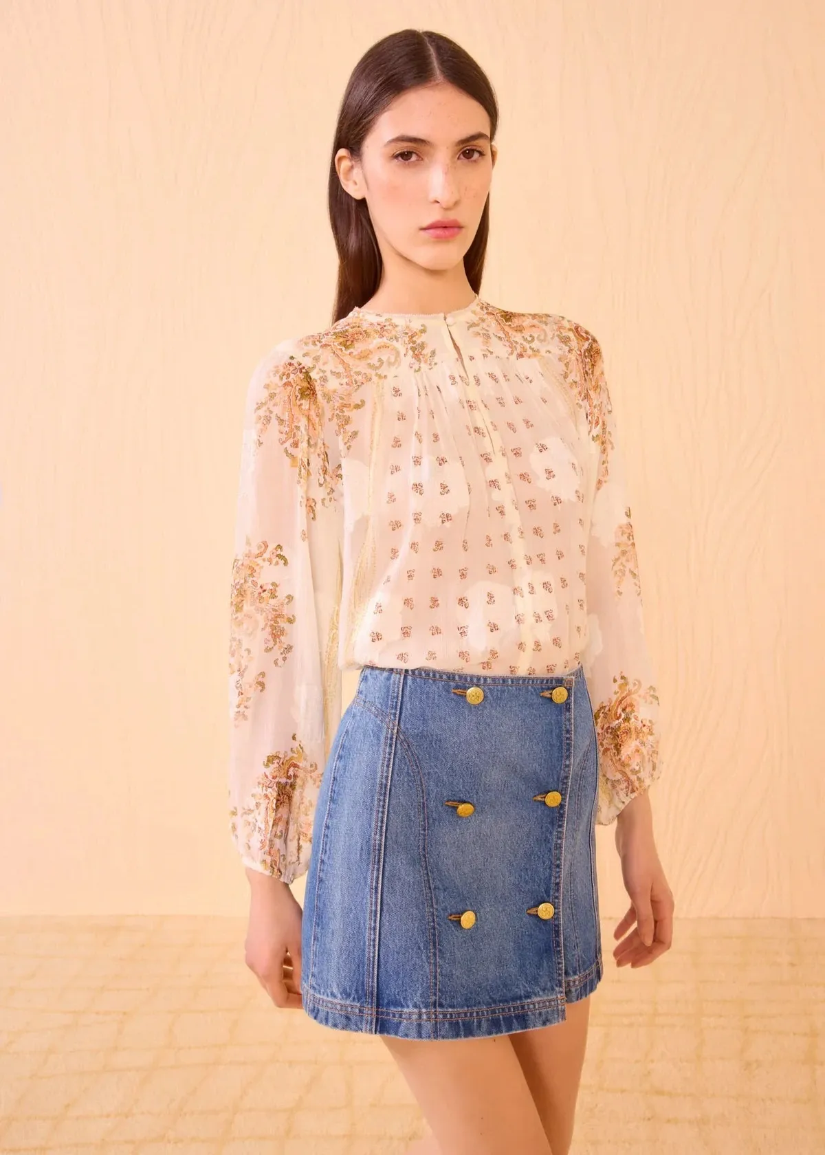 Tagless Comfort Collar MinimalistSilhouette Ulla Johnson Aster Long Sleeve Blouse