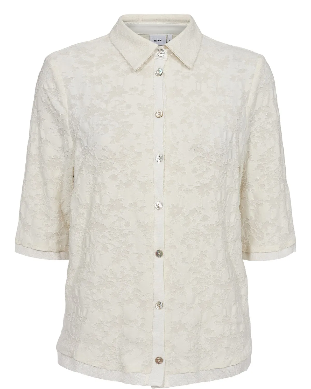 HygienicCoating NUSINDAL SS SHIRT - Cloud Dancer