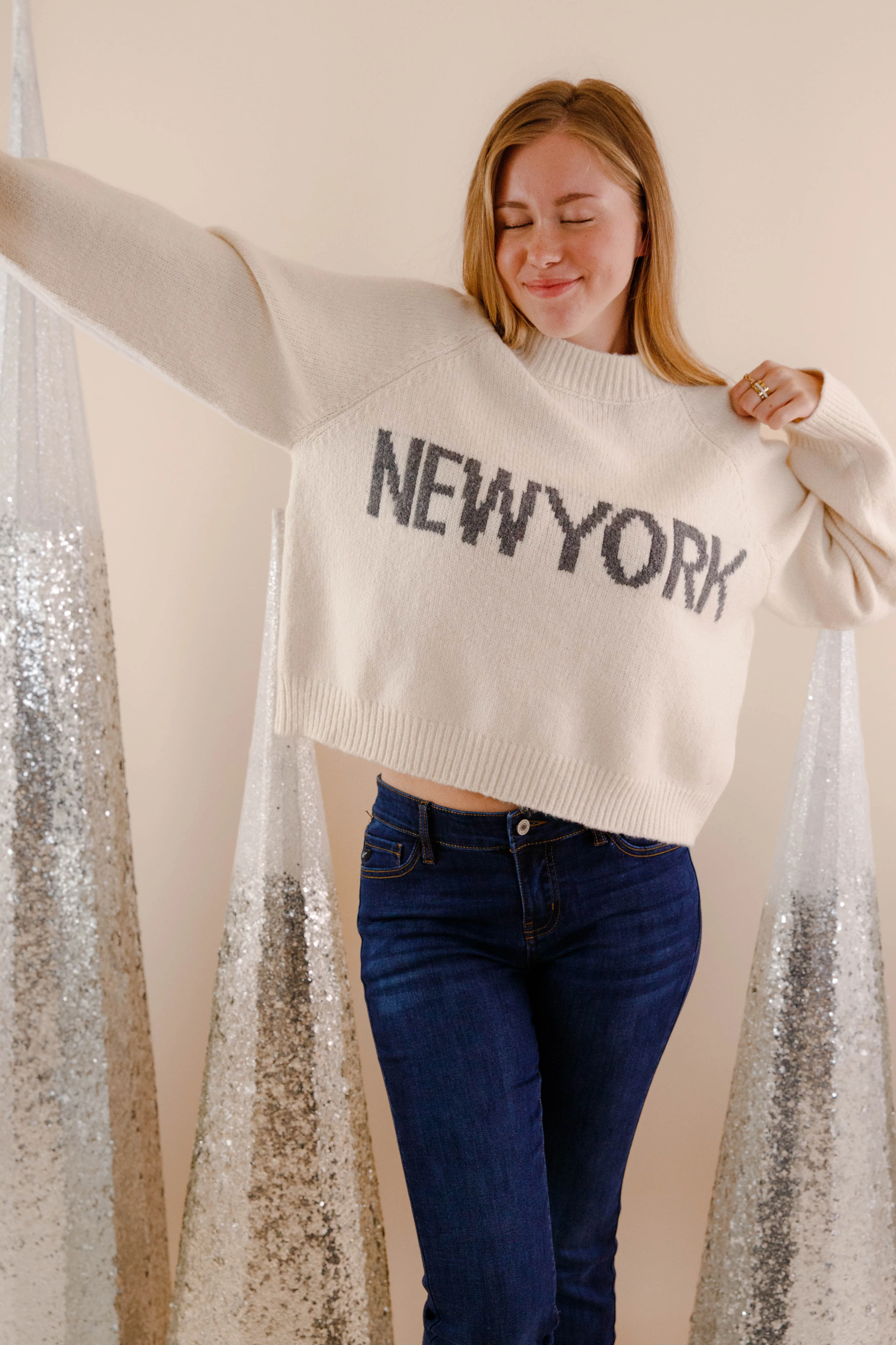 The Big City Sweater-New York HighDensityFoam Stretchable Waistband