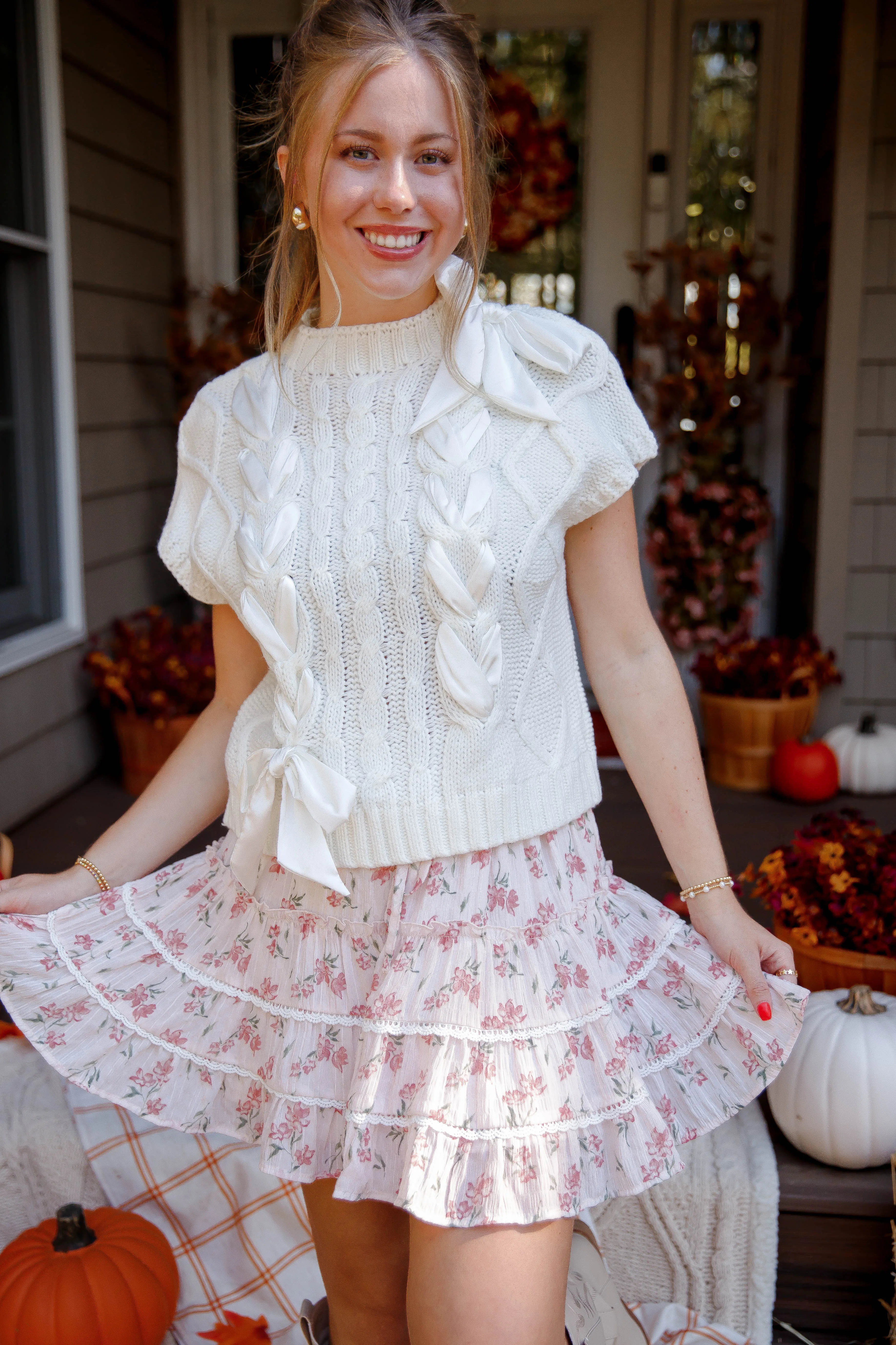 Sustainable Manufacturing Drop Shoulder On My Way Home Sweater Vest-Ivory