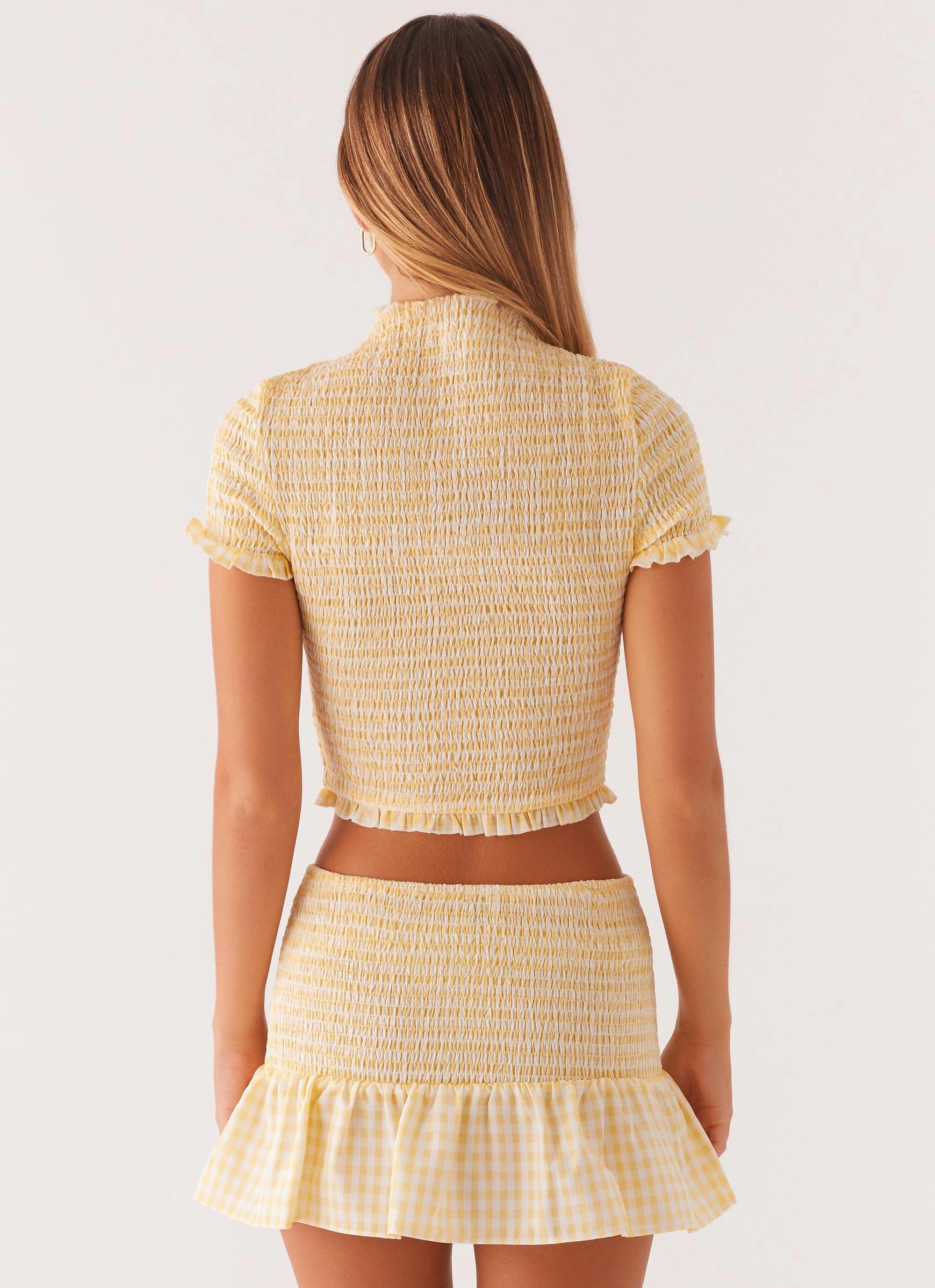 Sweetest Pie T-Shirt - Yellow Gingham SoftTouch NonRestrictive Cut