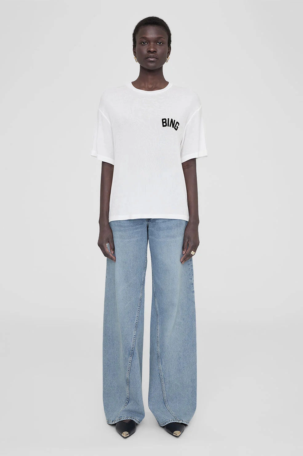 Relaxed Tank wrinkle free finish Anine Bing Louis Tee Hollywood