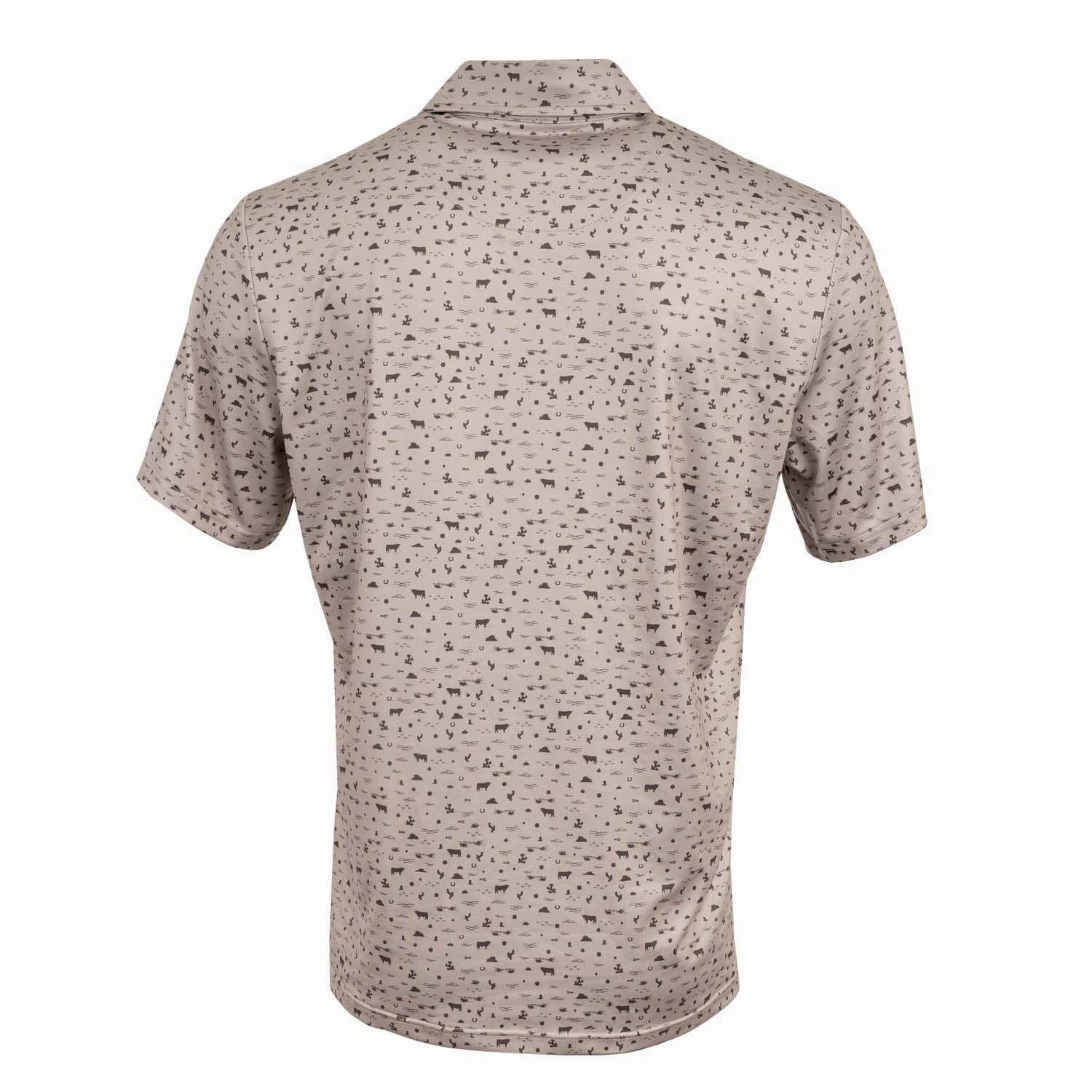 Bold colors Casual Sophistication STS Ranchwear Mens Fairway Sand/Chocolate Poly/Spandex S/S Polo Shirt