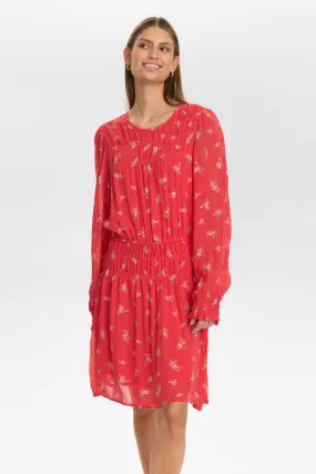 NUFELICITY DRESS - Geranium Peace Glow Luxe Wear