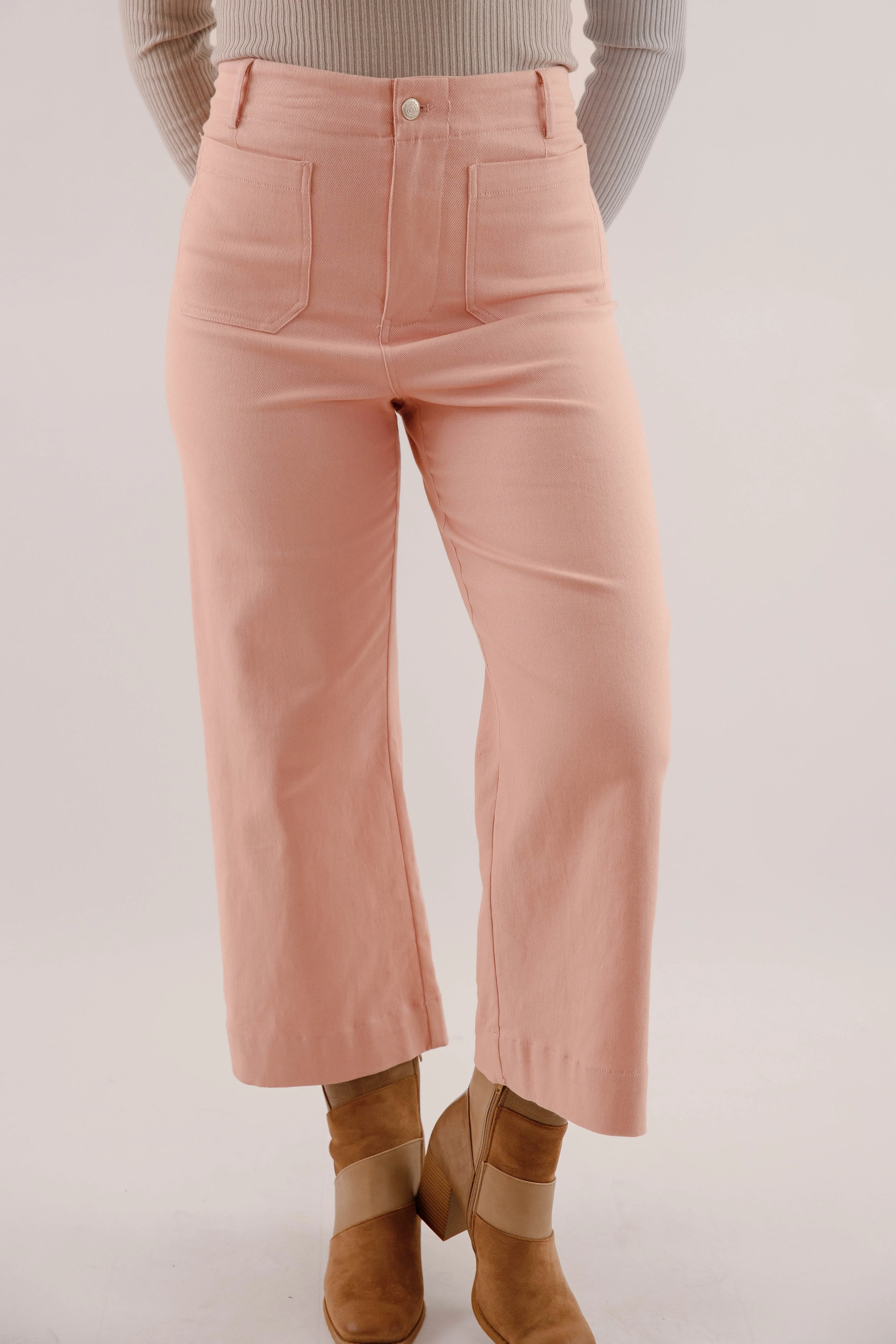 Taking A Pause Denim-Pink Heat Friendly Athletic Flex Wear