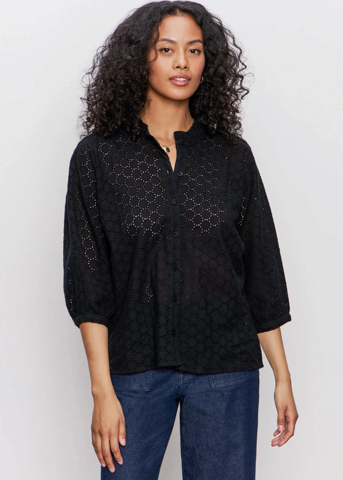 Sanctuary Petal Drop Blouse Minimalist Cuff slim fit