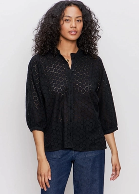 Sanctuary Petal Drop Blouse Minimalist Cuff slim fit