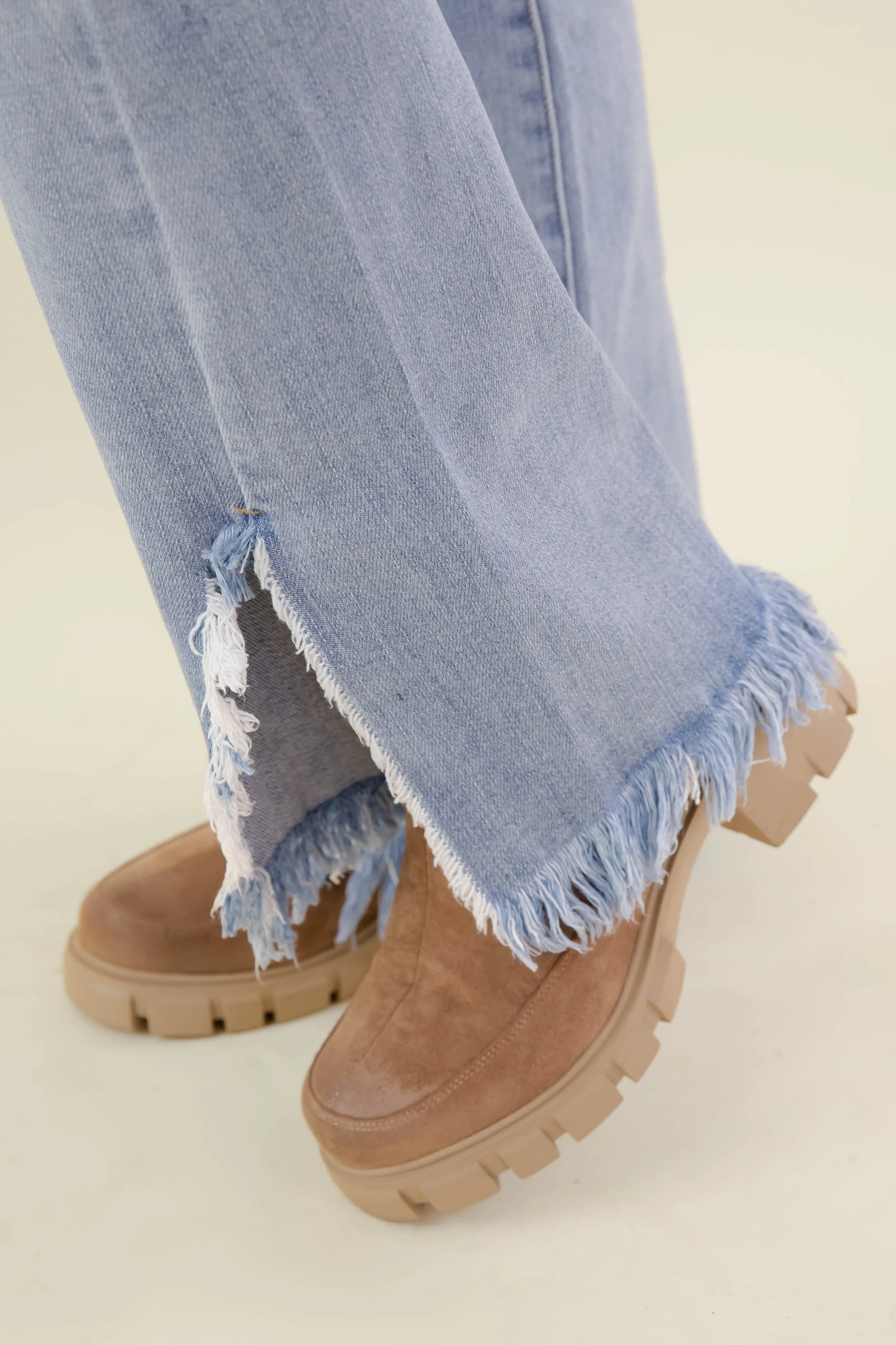 The It Girl Bootcut Denim Cozy Touch Stretch waistband