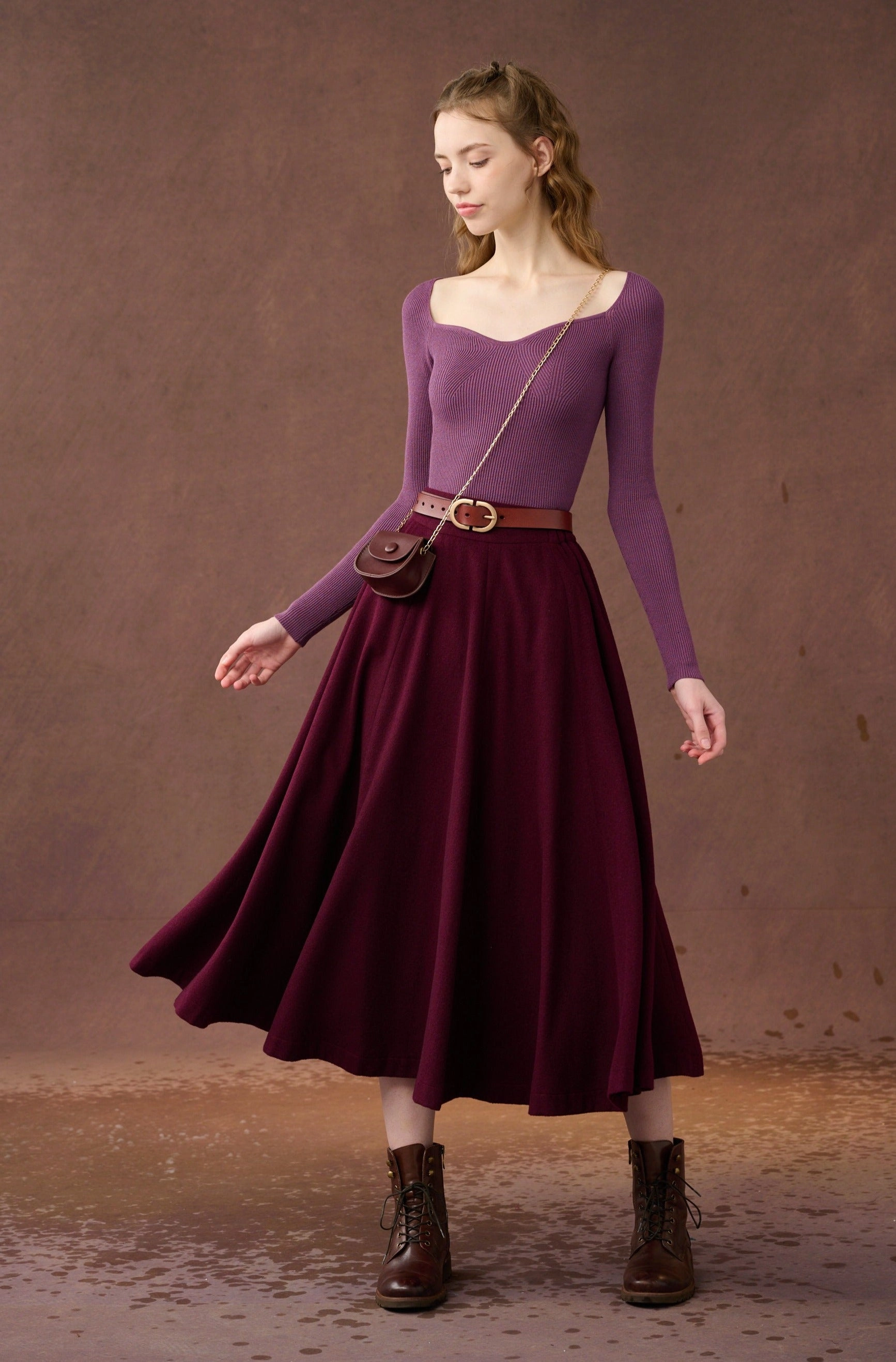 Fashion Fit The Soft Lawn 12 | Midi Wool Skirt