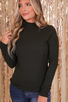 There She Goes Again Ribbed Top-Dark Olive FrictionResistant Fabric Buttery Soft Handfeel