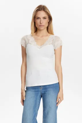 NUSIRRI TOP - Cloud Dancer SweatAbsorbent