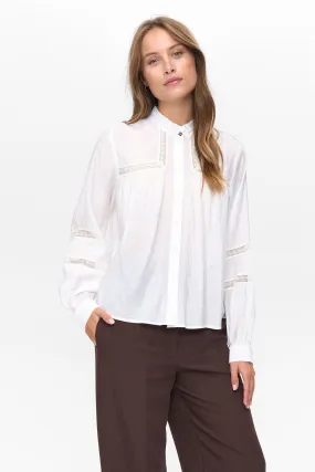 NURIKA SHIRT - Bright White Soft Pullover
