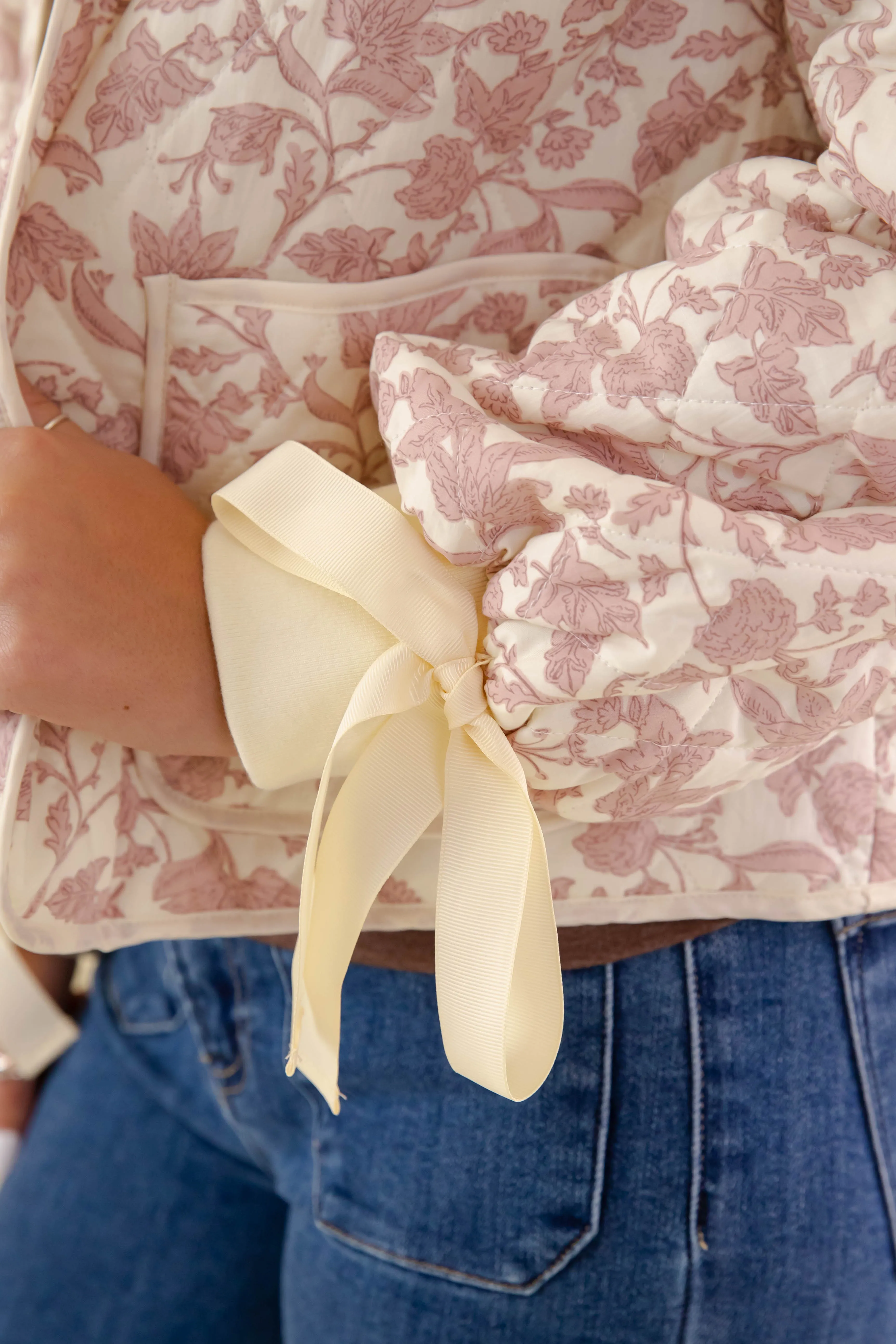 Low Impact Manufacturing YarnDyed Stripes RESTOCK: Began With You Jacket-Mauve