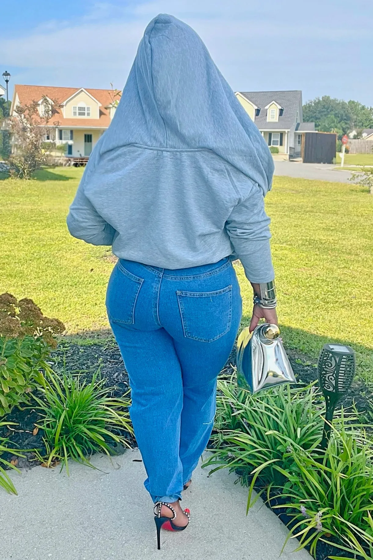 Nadia Off-Shoulder Hooded Luxe Top NoTagLabel