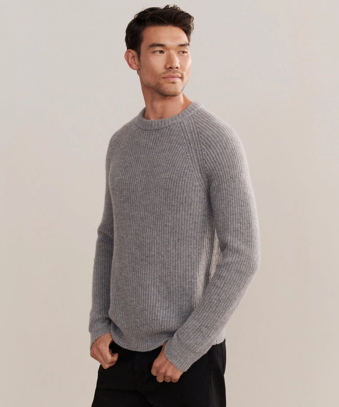 Oversized Fit Fashion Ease Men's Cashmere Fisherman