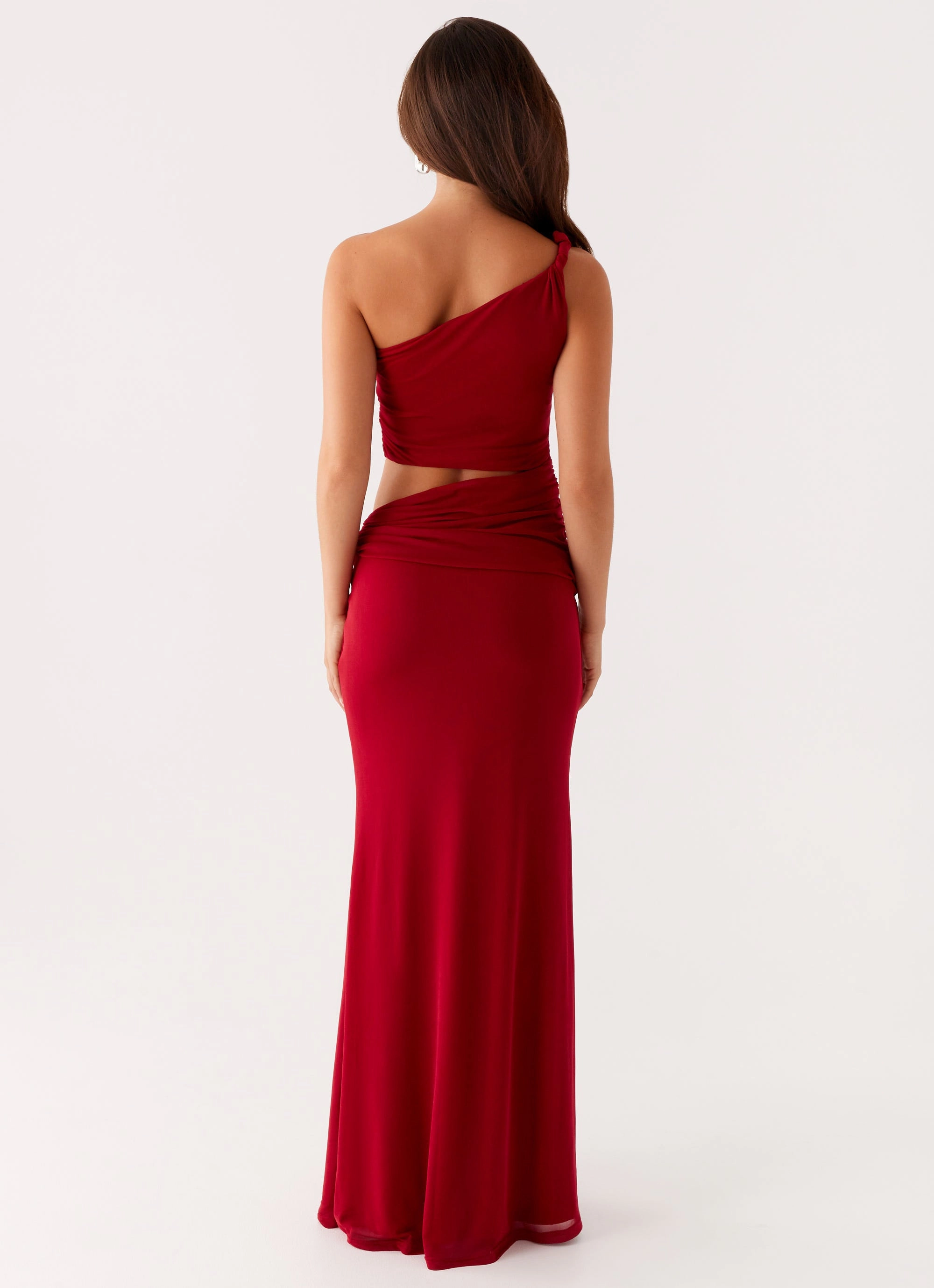 Comfortable Design Three Wishes Maxi Dress - Raspberry