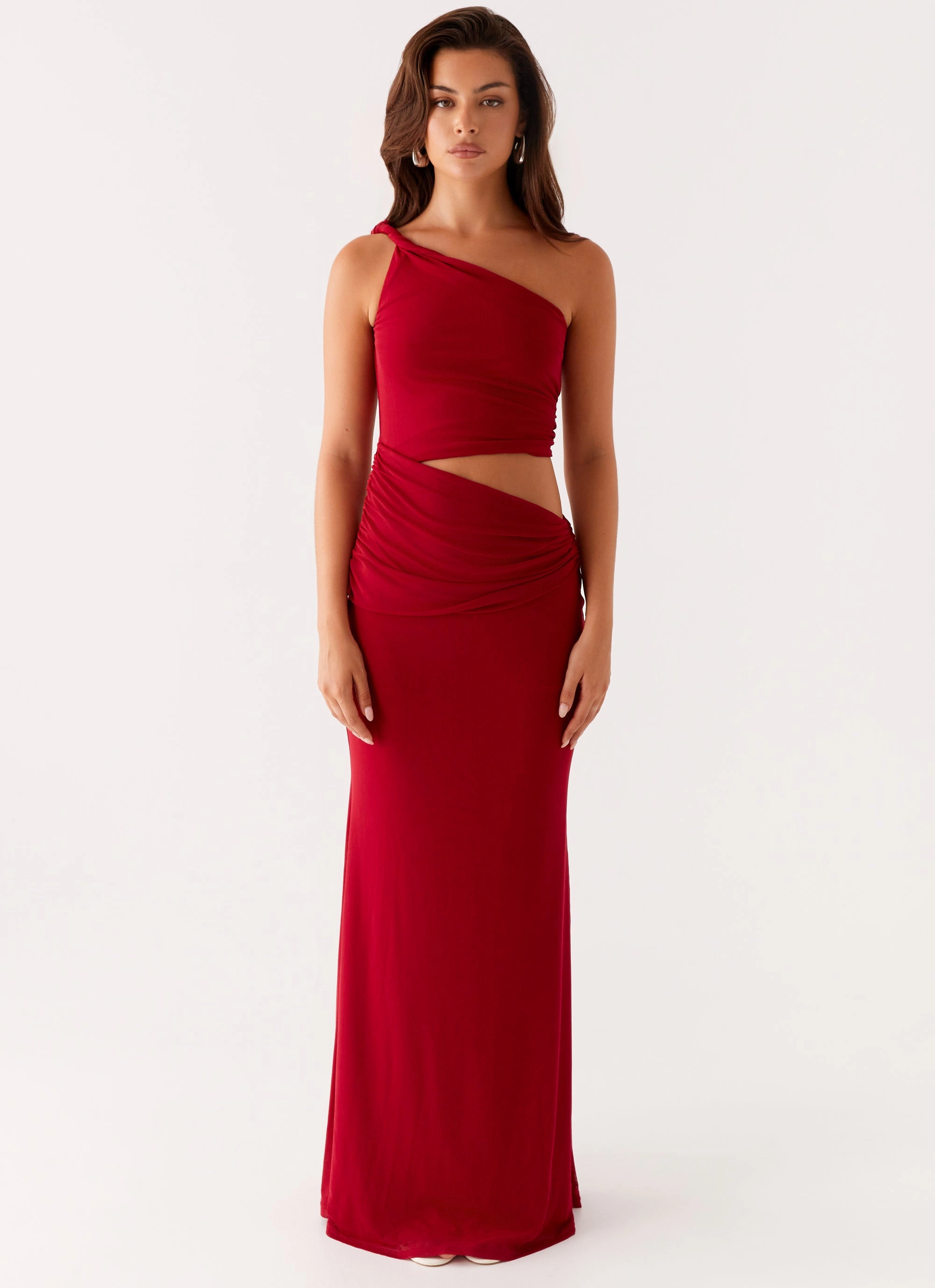 Three Wishes Maxi Dress - Raspberry Perfect Cut Cool Shape