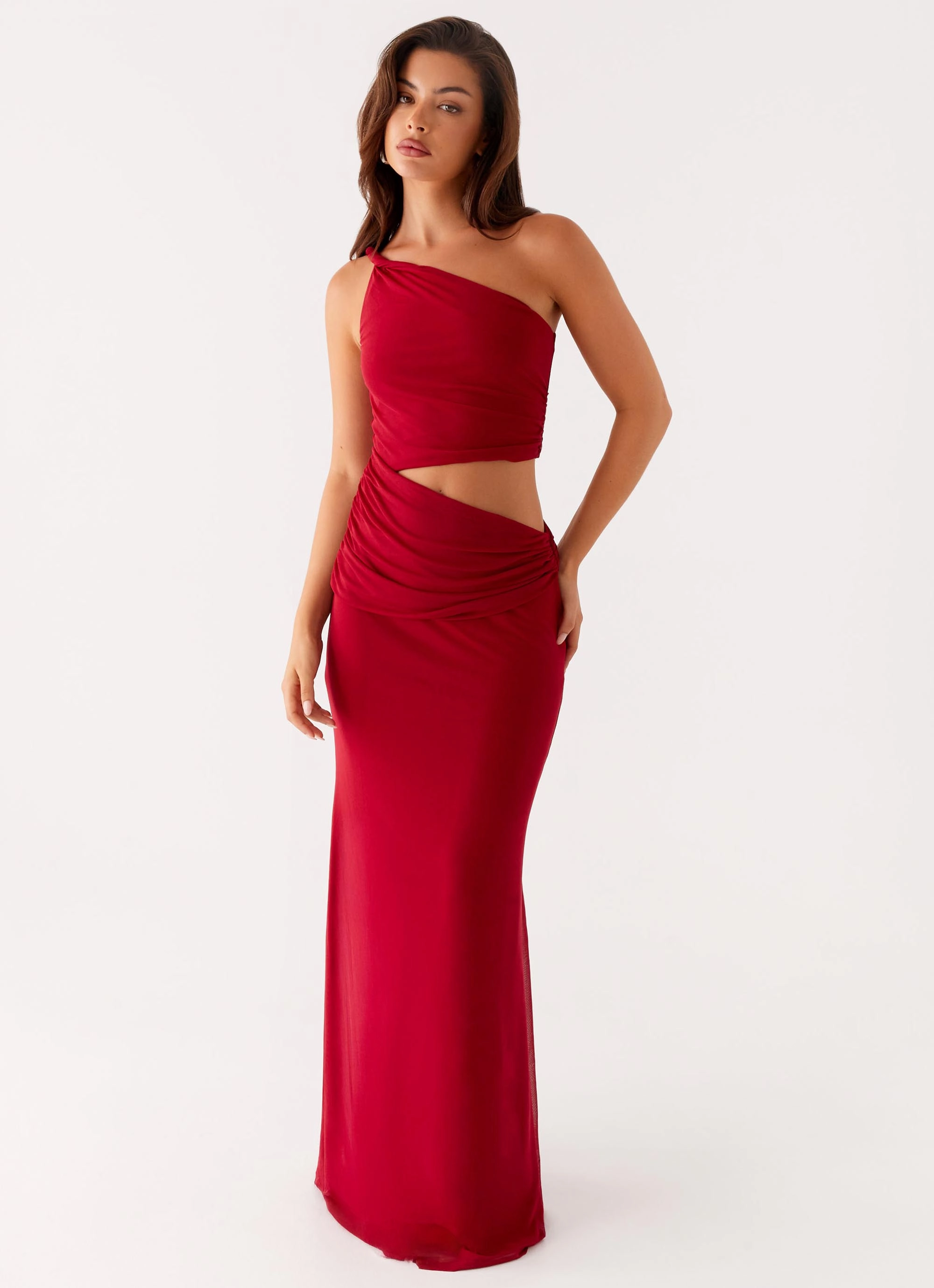 Three Wishes Maxi Dress - Raspberry Tailored Style