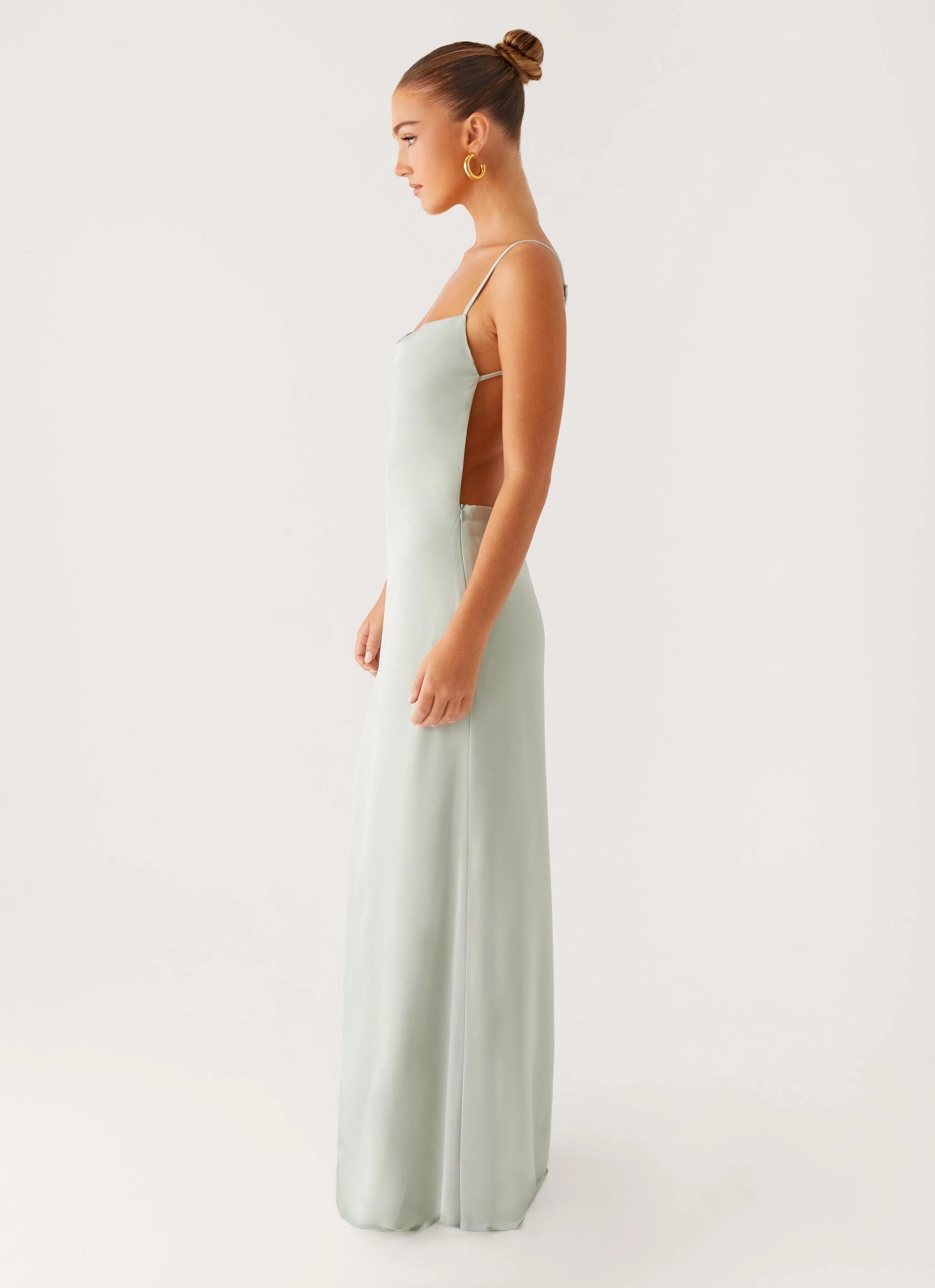 Floor-Length Yves Maxi Dress - Mint