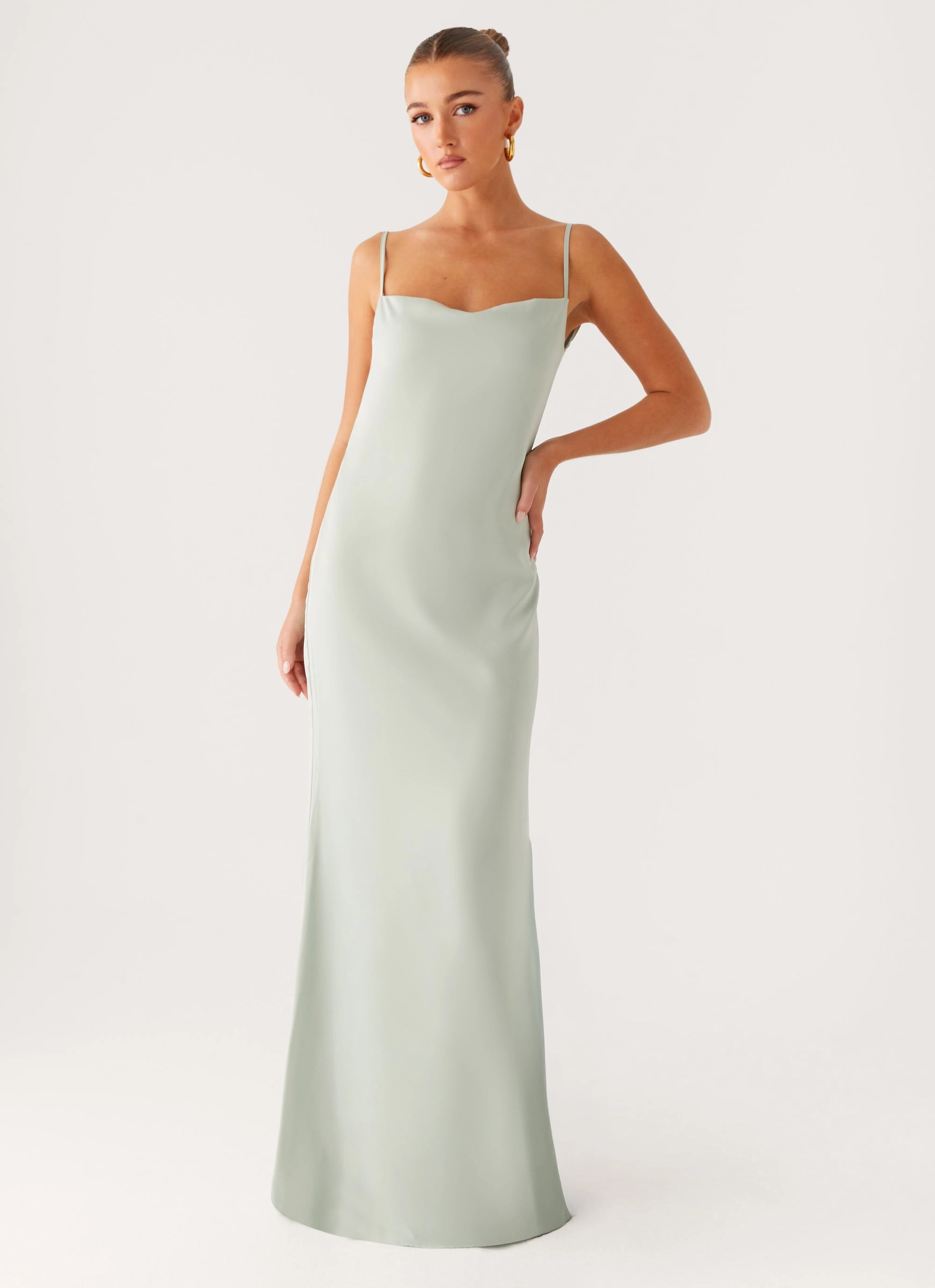 Quick Outfit Flattering Fit Wear Yves Maxi Dress - Mint