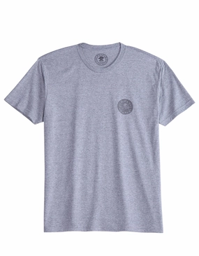 Layering Piece MoistureWicking Technology Tin Haul Mens Company Circle Grey Poly/Cotton S/S T-Shirt