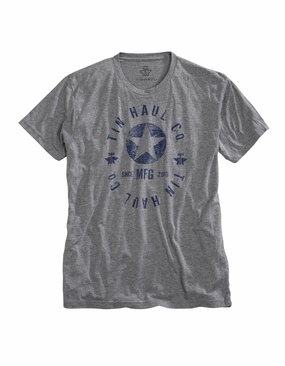 Seasonal Trend Denim Blend Tin Haul Unisex Grey Cotton Blend Star MFG S/S T-Shirt