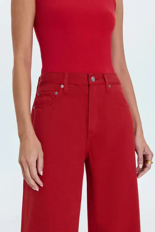 Pistola Jadyn Low Slung Palazzo Jean- Samba Vibrant Bold Look Street Fashion Minimalist Style Family Style Comfy