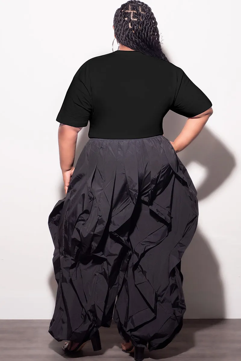 Final Sale Plus Size Fitted Black T-Shirt Know Your Worth UVProtectiveLayer