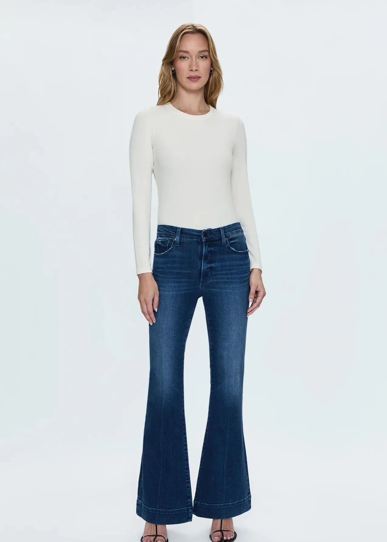 Foundation Piece Pistola Kinsley Mid Rise Ultra Flare Jeans- Modern