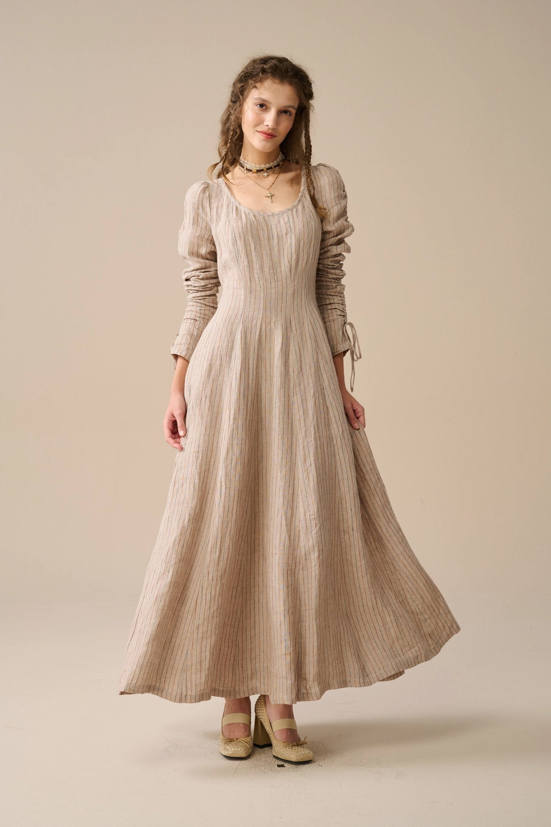Everyday Comfort FadeResistant Crystal 17 | Victorian maxi linen dress