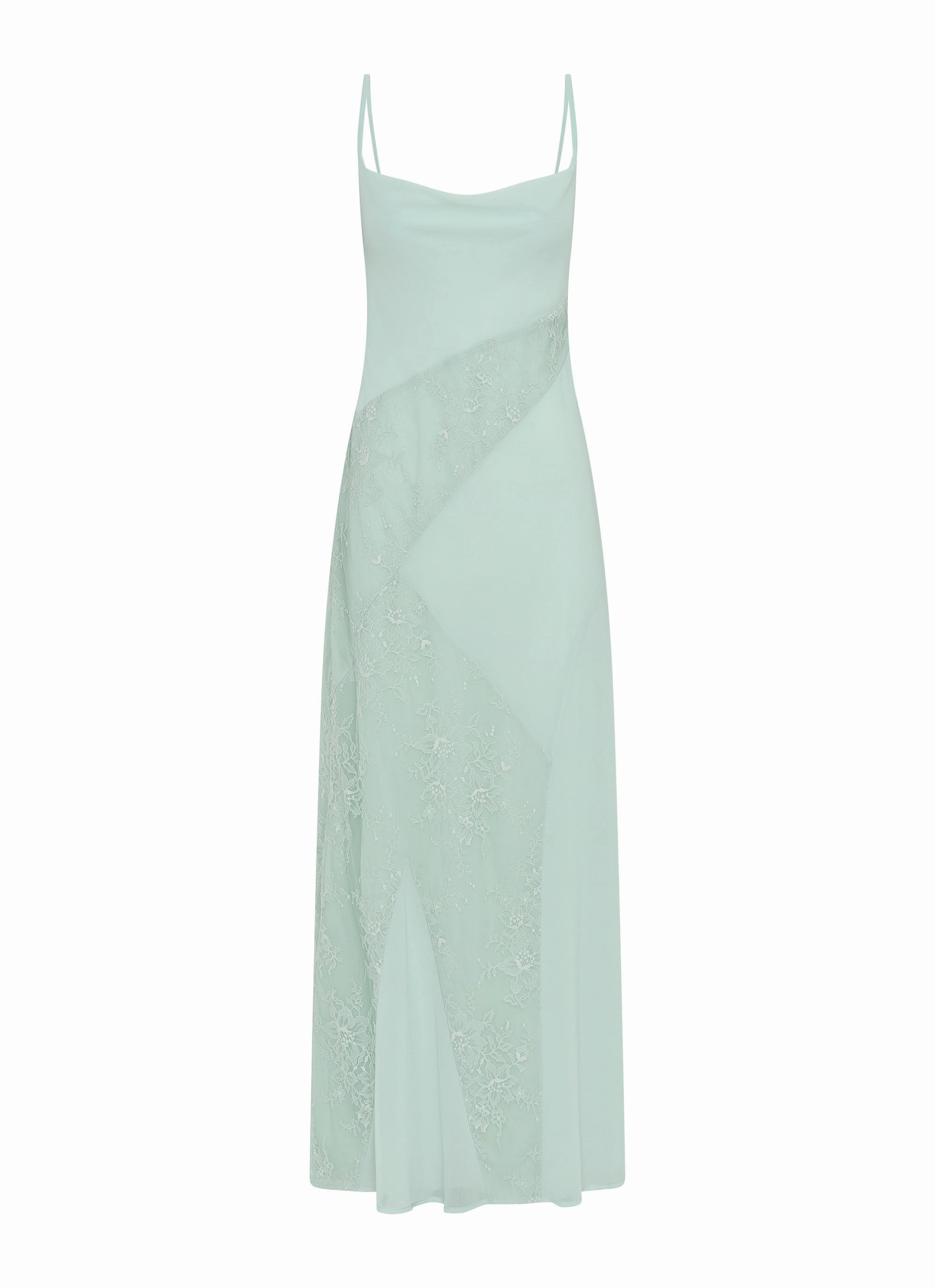 Button-front Gabriana Maxi Dress - Sage