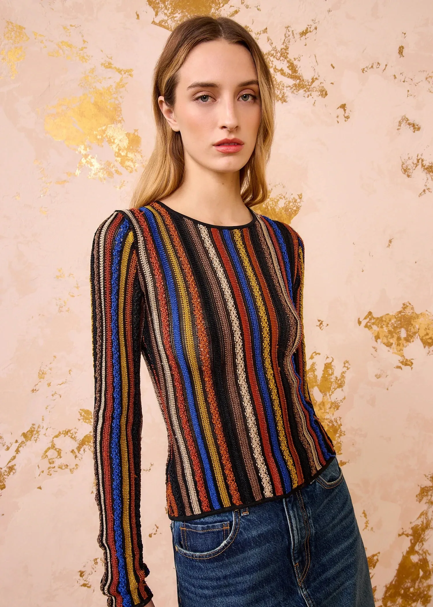 Fashionable Tank Ulla Johnson Ardith Knit Long Sleeve Top Zoisite