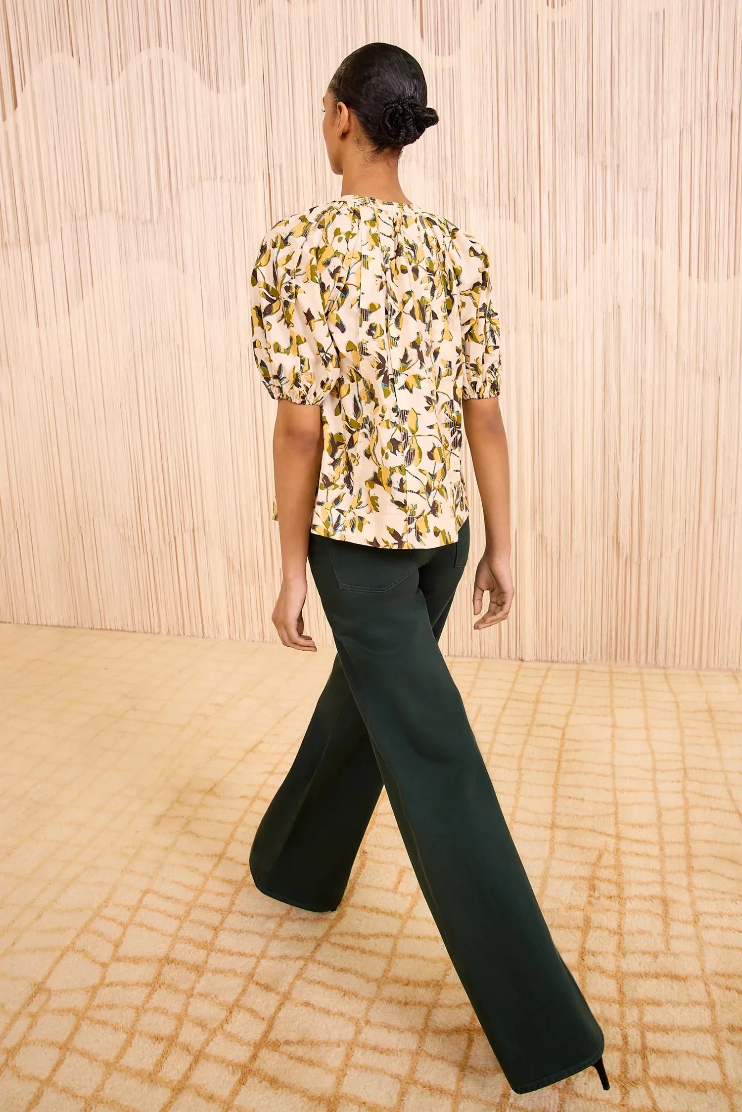 Lightweight Thermal Ulla Johnson Loli Short Sleeve Blouse