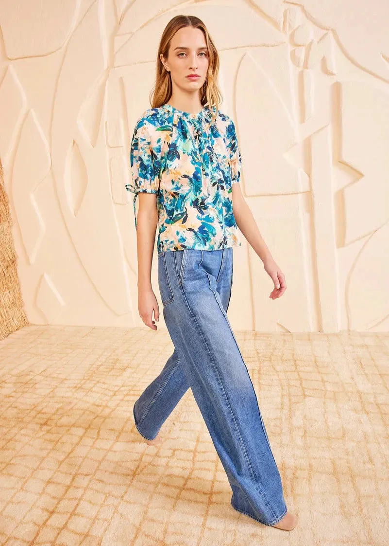 Ulla Johnson Vienne Blouse Delphinium SoftTouch