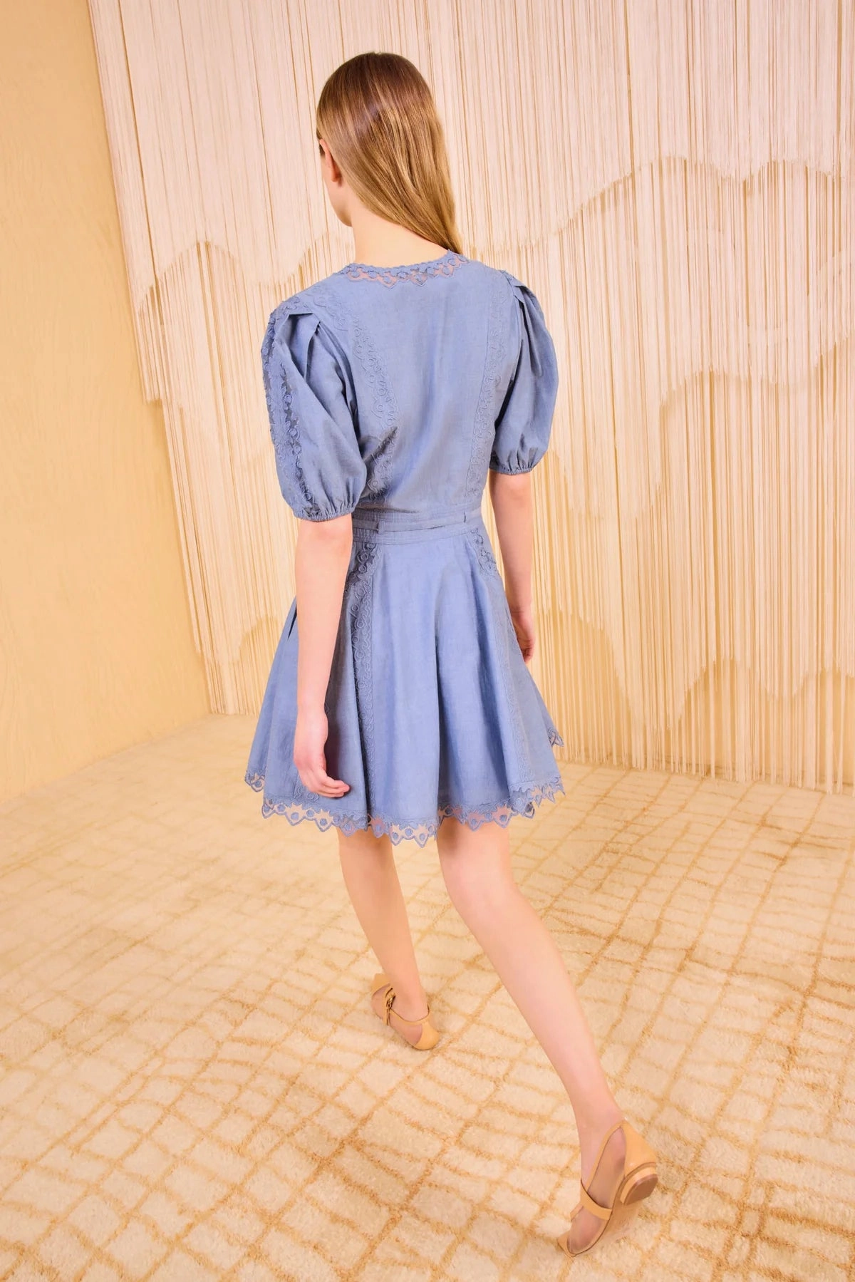 Ulla Johnson Camila Short Sleeve Mini Dress Clean Outfit